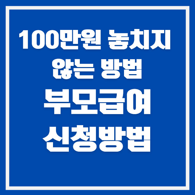 2026 부모급여 신청방법 총정리｜월 100만원 놓치지 않는 방법