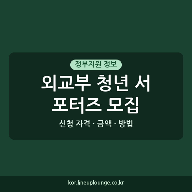 외교부 청년 서포터즈 모집 외교부 여성 평화 국제회의 청년 서포터즈 모집