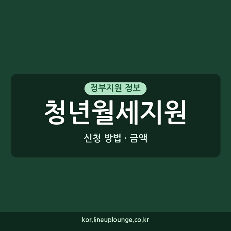 청년월세지원 2027년 예상 소득요건, 지원금액 및 신청 방법
