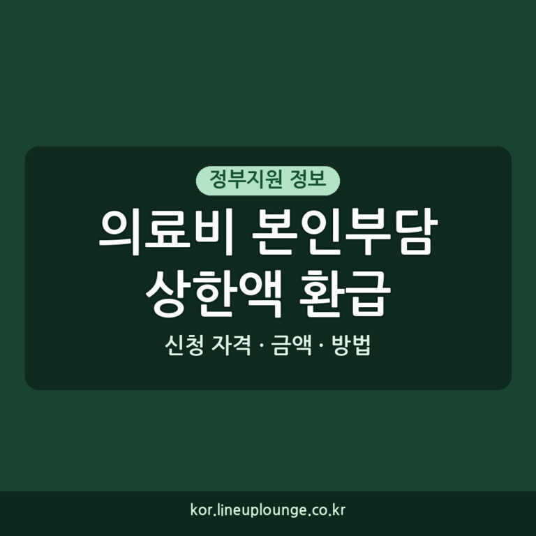 의료비 본인부담상한액 환급 신청 의료비 초과금 환급 226만 명에게 3조
